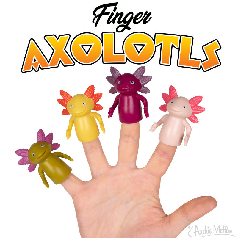 Finger Axolotls - Finger Puppets