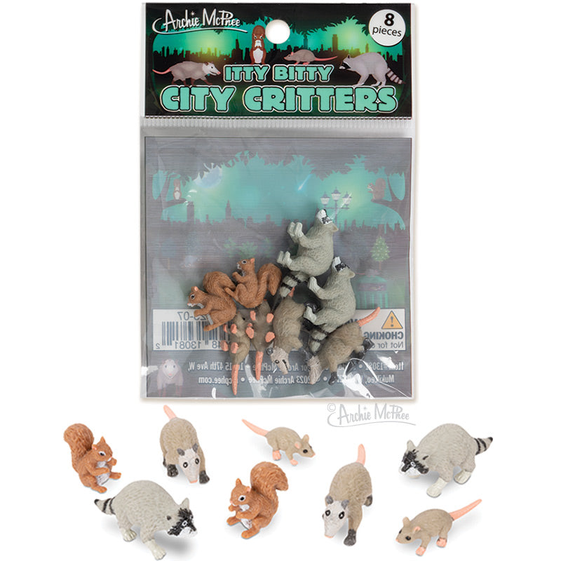 Itty Bitty City Critters (bag of 8)