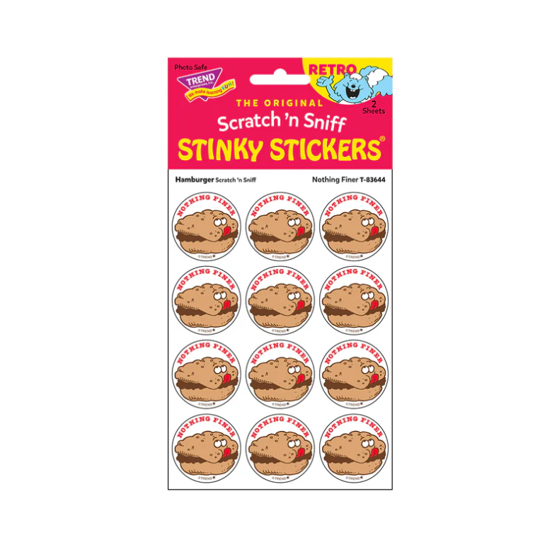 Nothing Finer, Hamburger scent Retro Scratch 'n Sniff Stinky Stickers®
