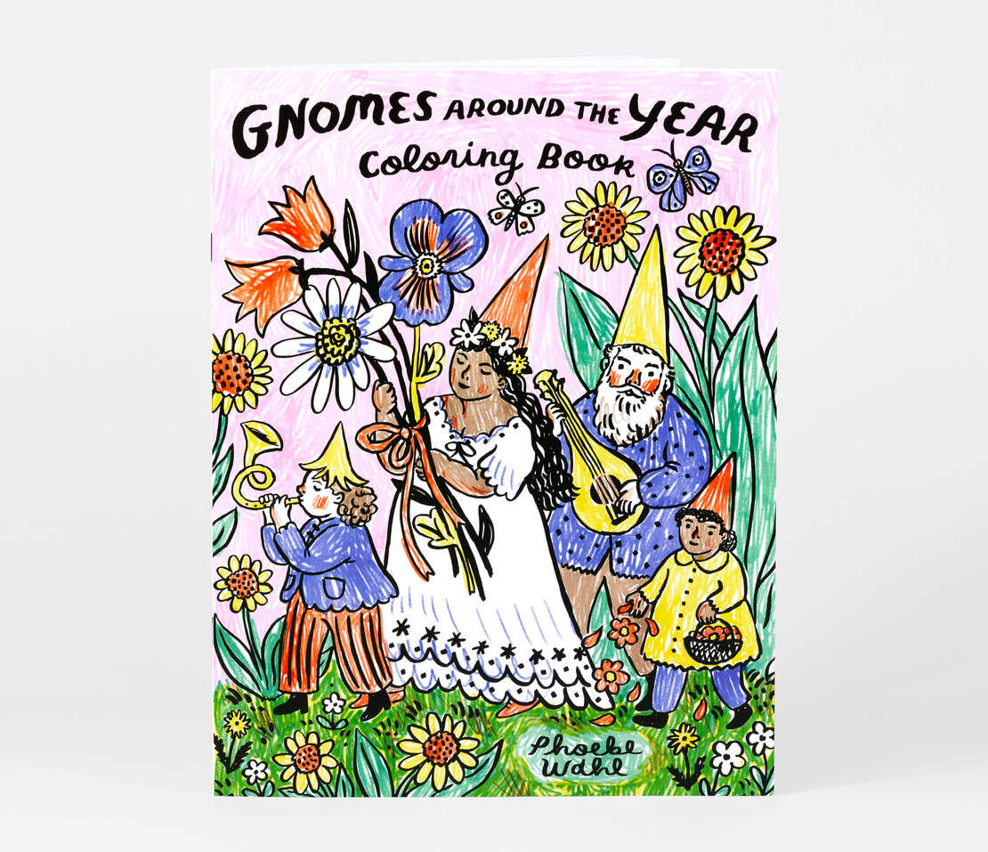 Gnomes Around The Year coloring book