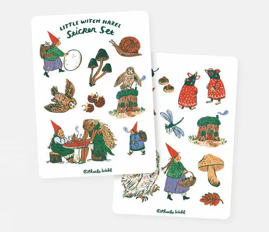 Phoebe Wahl Little Witch Hazel Sticker Set