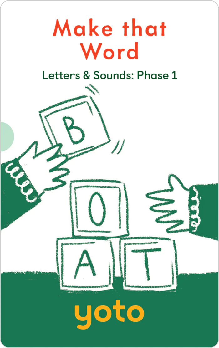 Phonics: Letters & Sounds: Phase 1 [Yoto Card Pack]