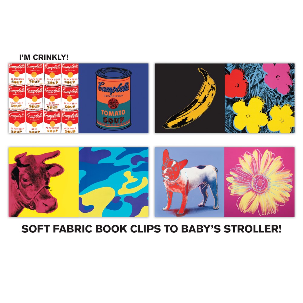 Andy Warhol Crinkle Fabric Stroller Book