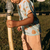 Organic Terry Cotton Bermuda Shorts