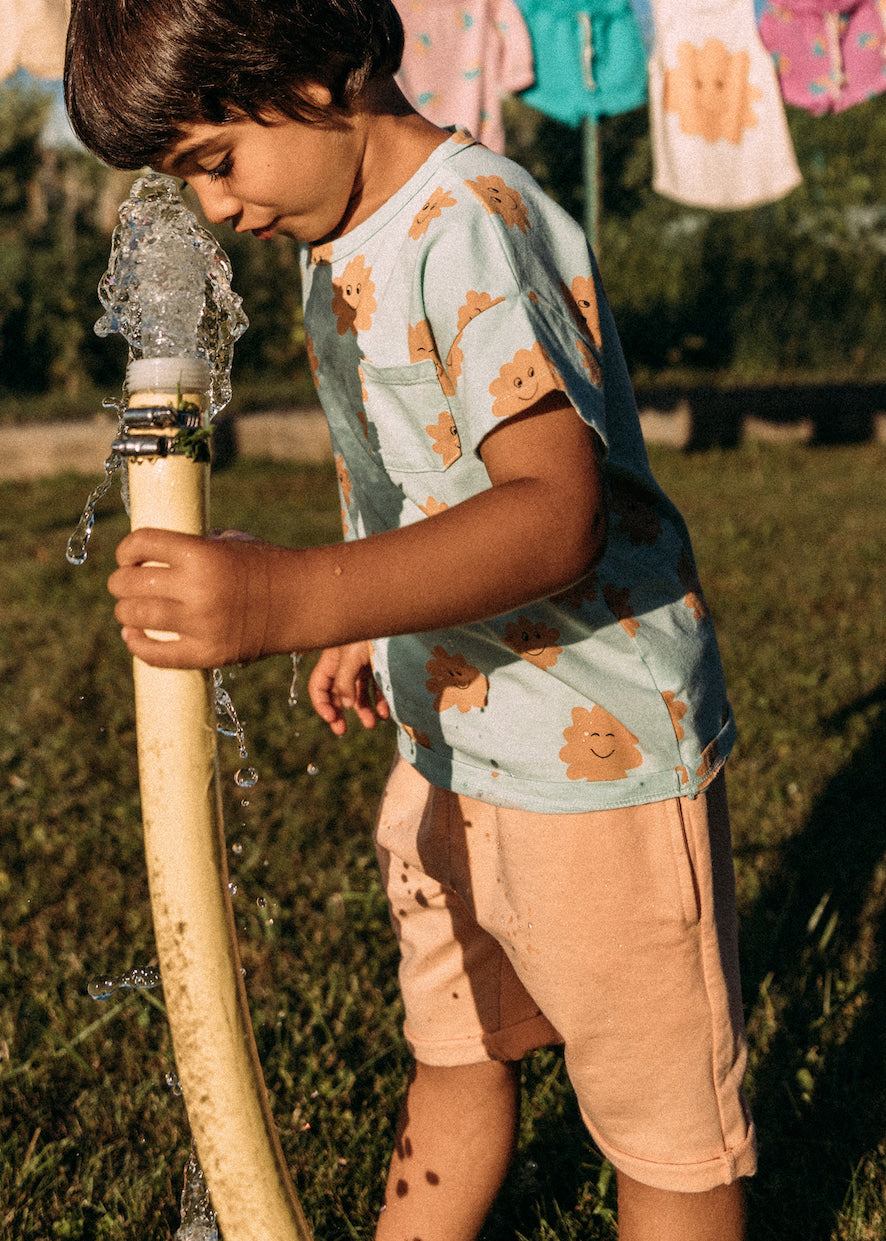 Organic Terry Cotton Bermuda Shorts