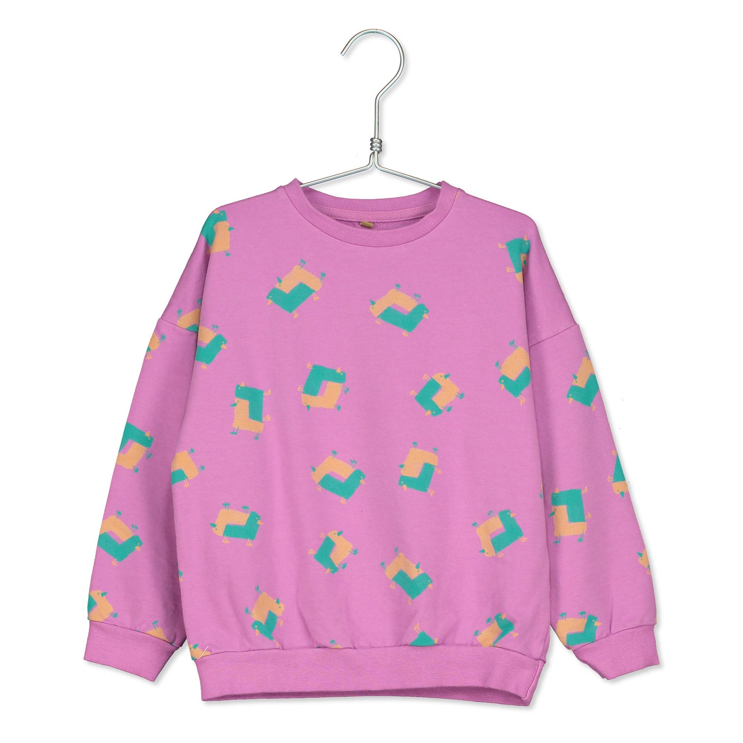 Fuchsia Crazy Chickens Crewneck Sweatshirt