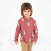 Peony rabbits high neck shirt (only 1-2y left)