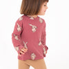 Peony rabbits high neck shirt (only 1-2y left)
