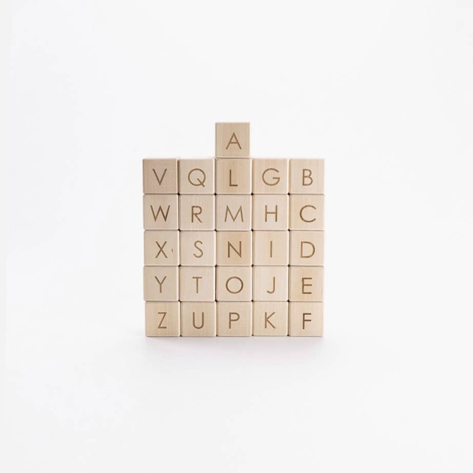 Wooden Alphabet Block Set