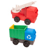Fire and Recycling Truck (2 Pack)