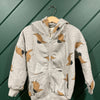 Grey Birds with Hat Zip Hooded Sweatshirt (only 2-3 left)