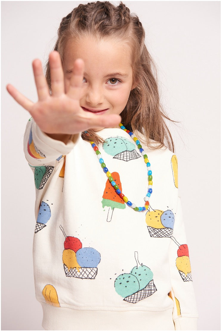 nadadelazos Gelato Sweatshirt Organic Cotton Sweatshit for Kids